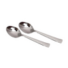 IndianArtVilla Handmade Hammered Stainless Steel Coffee Spoon Cutlery Set, 2 Pieces