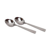 Indian Art Villa Matt Finsh Stainless Steel Dessert Spoon Cutlery Set, 2 Pieces