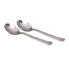 Indian Art Villa Matt Finsh Stainless Steel Cutlery Baby Spoon Set, 2 Pieces