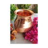 Indian Art Villa Pure Copper Pooja Kalash Lota with Classic Shaped Lining Design - 185 gms