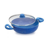 Crystal Marbo Plus Induction Bottom Nonstick kadai | Glass Lid | 250 mm - 1400 gms