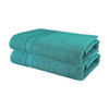 Roseate Elegance Large Bath Towel Ultra Soft Super Absorbent Peacock Colour Pack of 2