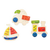 Funskool Ekoplay Lacing Pattern Wooden 3 Shapes for Lacing Pieces Puzzle