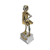 Gold Art India Daughter Figurine Silver & Gold Plated World's Best Daughter Two Tone