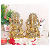 KridayKraft Metal Laxmi Ganesh Statue Murti for Pooja & Home Office Decor Laxmi Ganesha idol