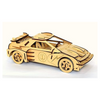 StonKraft Wooden 3-D Puzzle of Sports car DIY built your own car for school Project