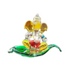 StonKraft Crystal Glass Ganesha Ganesh Murti Idol Statue Sculpture Multi Colour Car Dashboard