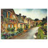 Webby Wooden Mediterranean Village Jigsaw Puzzle 1000 Pieces Multicolor