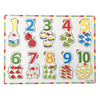 FunBlast Wooden Colorful Learning for Kids with Knobs Educational Learning Wooden Board