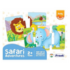 Frank Safari Adventures (Set of 4) 2 Pcs Puzzle Educational Toys and Games - 32903