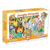 Frank Jungle Friends Giant Floor Jigsaw Puzzle (24 Cardboard Pieces) for Preschool Kids - 15304