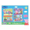 Frank Peppa Pig - A Set of 4 Jigsaw Puzzle for Kids Above for Focus and Memory - 60402