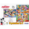 Frank Disney Mickey Mouse & Friends (48 Pieces) 3 in 1 Jigsaw Puzzle for Focus and Memory - 11303