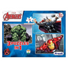 Frank Marvel Avengers Puzzles - 48 Pieces 3 in 1 Jigsaw Puzzles Brain Booster Games - 11312