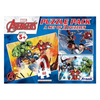 Frank Marvel Avengers Puzzles - 60 Pieces 3 in 1 Jigsaw Puzzle for Focus and Memory - 90154