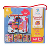 PepPlay My First Touch and Feel Puzzle Colourful Vehicle Three Piece Puzzle Learning for Toddlers