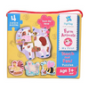 PepPlay My First Touch And Feel Puzzle Farm Animal Three Piece Puzzle Learning For Toddlers