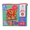 PepPlay My First Touch and Feel Puzzle Wild Animals Three Piece Puzzle Learning for Toddlers