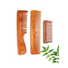 Rufiys Pure Neem Wooden Comb for Women & Men Neem Wood Comb Tooth Hair Dandruff Combs Pack of 3