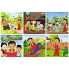 TodFod Wooden Jigsaw Puzzles Toy for Kids & Children Chhota Bheem 54 Pieces 6 in 1 Jigsaw Puzzles