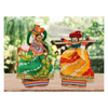 Jh Gallery Handmade Recycled Material Rajasthani Kisan Dolls Decorative Figurines for Home Decor Home