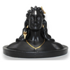 JH Gallery Polyrasin Lord Adiyogi Shiva Statue Mahadev Murti HomeOffice Decor Matte Black
