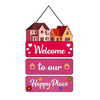 Angel Infinite Welcome To Our Happy Place Wooden Wall Hanging For Home Decor (Design4)
