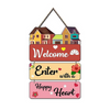 Angel Infinite Enter With A Happy Hear Wooden Decorative Wall Hanging Best For Home