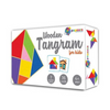 Popcorn Games & Puzzles Wooden Tangram For Kids With 36 Flash Cards Age 4+