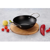 Sumeet Super Smooth Pre Seasoned Carbon Steel (Iron) Deep Kadai 20cm |1250ml Black