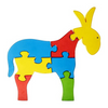 Skillofun Wooden Take Apart Puzzle Large Donkey Multi Color