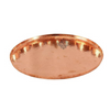 Indian Art Villa Hammered Copper Round Tray Plate 12.5'' Inch - 266 gms