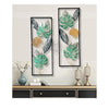 DSH Crafting Your Curiosity Metal Wall Art Wall Sculpture Wall Decor Set of-2 Multicolour Green Leaf