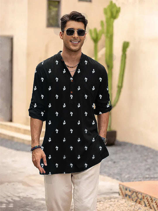 Anouk Men Floral Embroidered Kurta