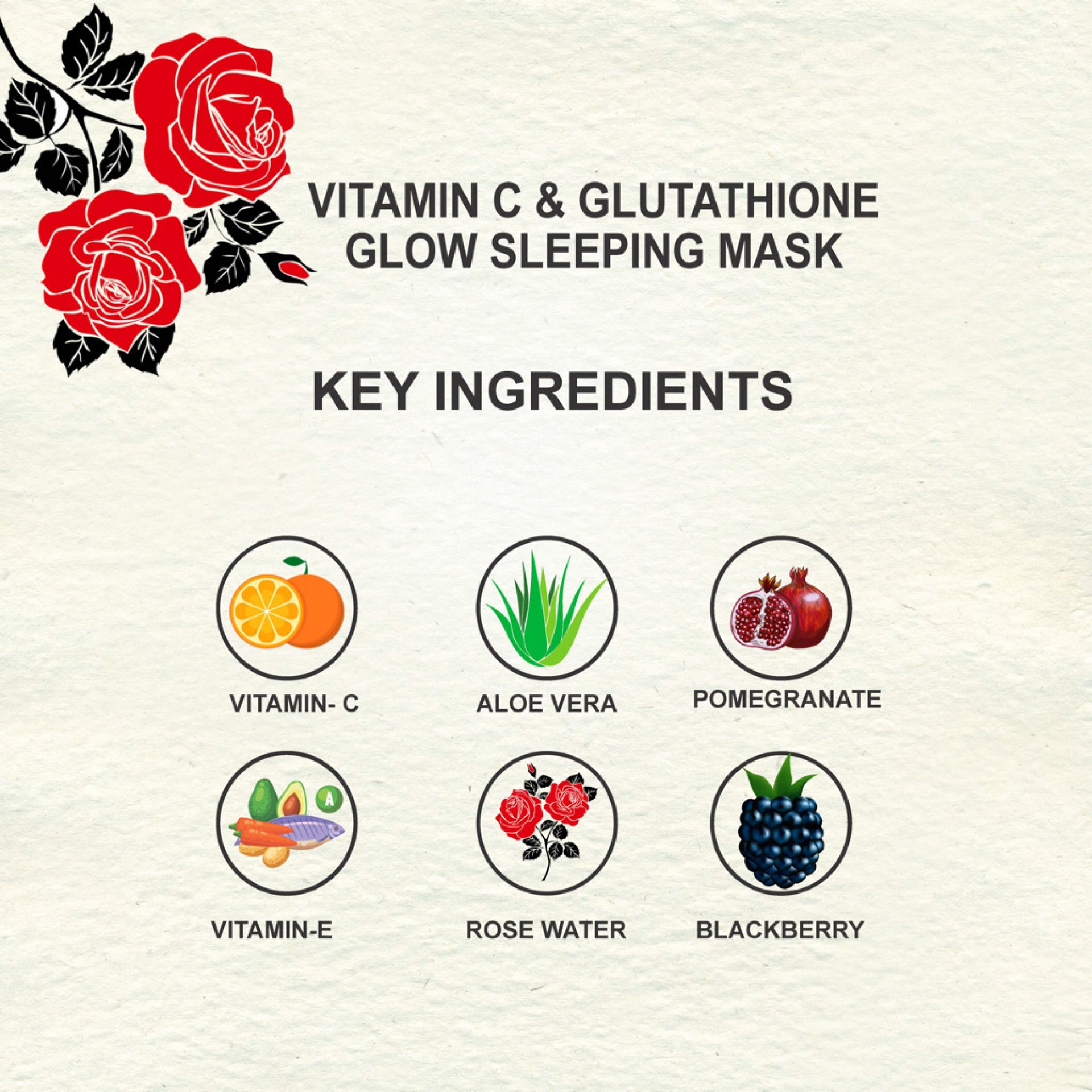 Love Earth Vitamin C & Glutathione Glow Sleeping Mask 50 gms Swadesii