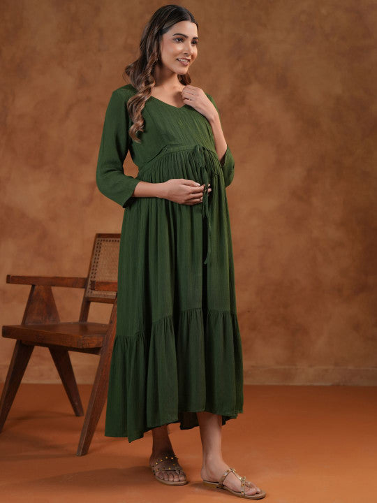 Fit & Flared Maternity Ethnic Dresses