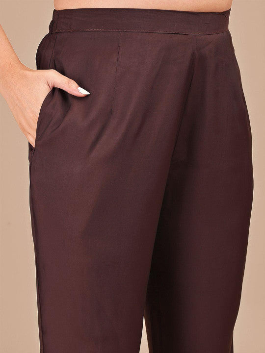 Embroidered Tunic With Trousers Co-Ords