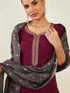 Soch Ethnic Motifs Embroidered Sequined Kurta with Trousers & Dupatta - M