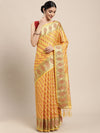 Sangria Floral Woven Design Zari Saree