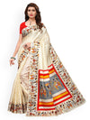 Kalini Off White Khadi Silk Printed Khadi Saree