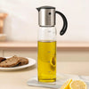 500ml Glass Oil Dispenser with Leakproof Lid | Auto-Flip | Transparent