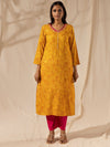 Likha Printed Yellow Kurta LIKKUR22 - M