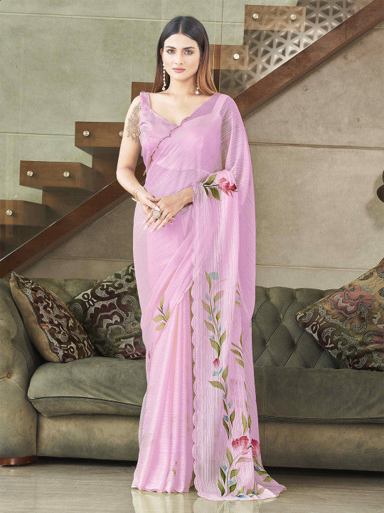 Tikhi Imli Floral Embellished Sequinned Saree