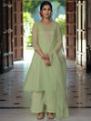 Anayna Women Embroidered Panelled Kurta with Trousers & With Dupatta