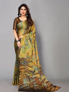 Fabmora Abstract Printed Poly Chiffon Saree