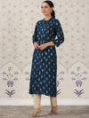 House of Pataudi Ethnic Motifs Printed Straight Kurta