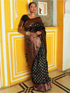 Janasya Ethnic Motif Woven Design Zari Banarasi Saree