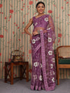House of Pataudi Embellished Embroidered Net Saree