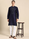 Anouk Men Yoke Design Regular Mirror Work Kurta with Pyjamas