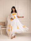 ONEWE INDIA White Maanya Anarkali (Set of 3)